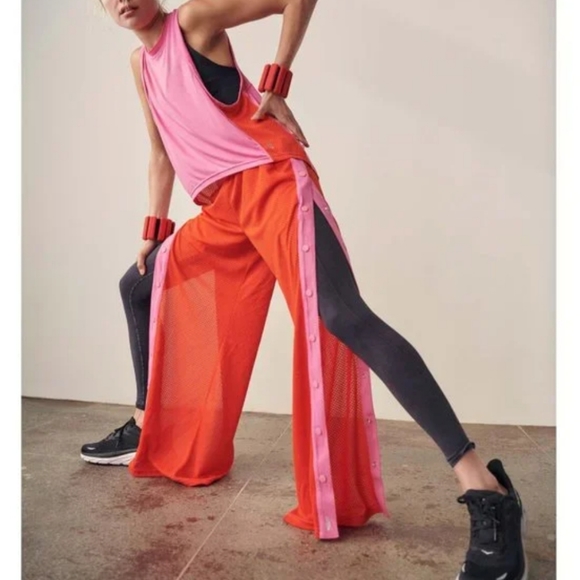 FP Movement by Free People Nothing But Net Sweat Set Flambe Combo - Picture 3 of 14